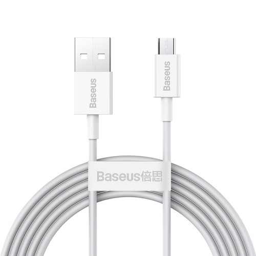 BASEUS Nabíjací USB-C kábel s rýchlonabíjaním 6A, 66W 1m biely