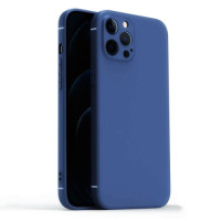 Matné gumenné puzdro Apple iPhone XR tmavomodré