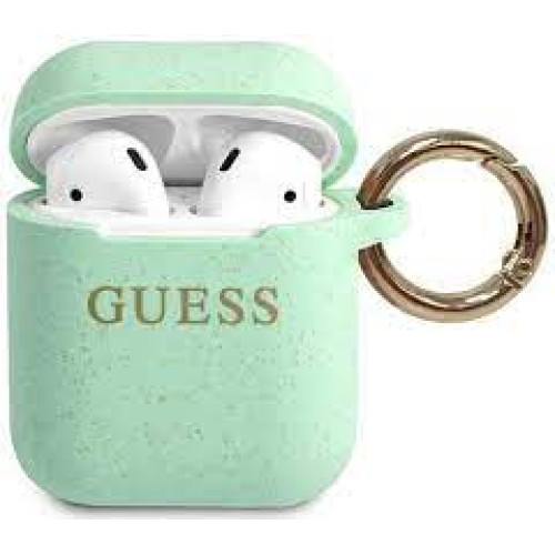 Guess Silikónove puzdro pre Airpods 1/2 Green