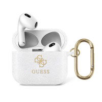 Guess puzdro pre Airpods 3 4G TPU Glitter Transpar