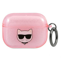 Karl Lagerfeld puzdro pre Airpods Pro TPU Glitter 