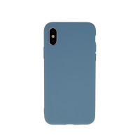 Matné gumenné puzdro Apple iPhone 11 šedomodré