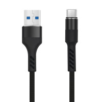 Maxlife Hard nabíjací kábel Micro USB 1m 2A čierny