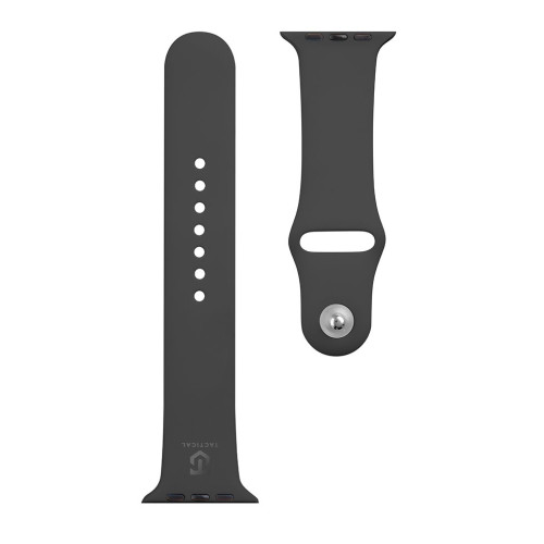 Tactical Silikónový remienok pre Apple Watch 1/2/3/4/5/6/7/SE 42-45mm Black