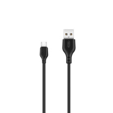 Nabíjací Micro USB kábel 1m 2A čierny