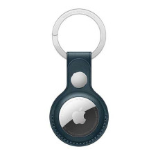 AirTag Leather Key Ring - Baltic Blue