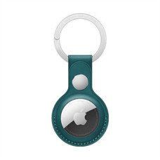 Apple AirTag Leather Key Ring - Forest Green