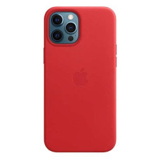 Apple iPhone 12 Pro Max Leather Case with MagSafe - (PRODUCT)RED
