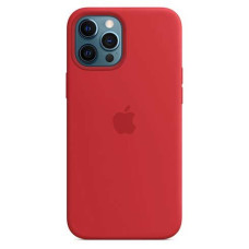 Apple iPhone 12 Pro Max Silicone Case with MagSafe - (PRODUCT)RED