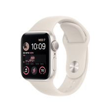 Apple Watch SE GPS 40mm Starlight Aluminium Case with Starlight Sport Band - Regular