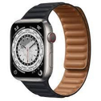 Apple Watch Series 7 GPS + Cellular 45mm Titanium with Midnight Leather Link *Používaný*