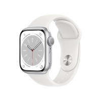 Apple Watch Series 8 GPS 41mm Silver Aluminium Case with White Sport Band - Regular *Rozbalený*