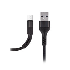 Maxlife Hard nabíjací kábel Micro USB 1m 2A čierny